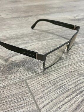 Hugo Boss Black Rectangular Eyeglasses Frames BOSS 0730 Italy Luxury Glasses